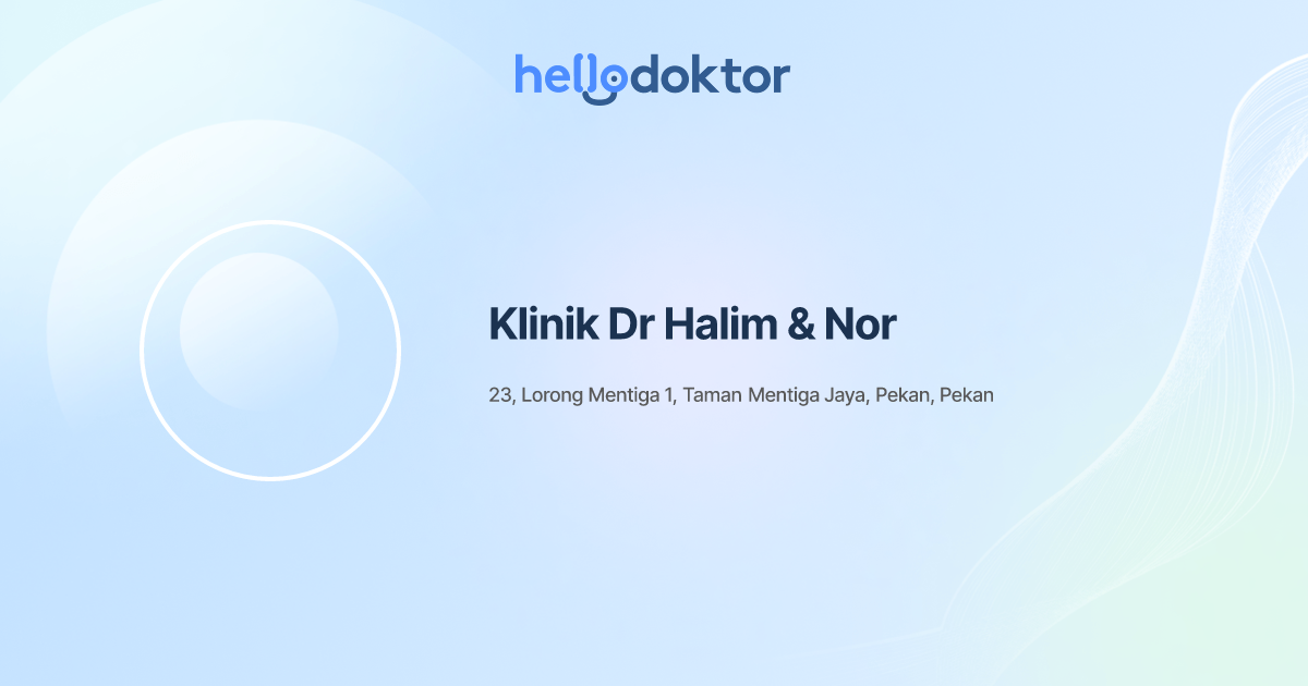 Klinik Dr Halim & Nor
