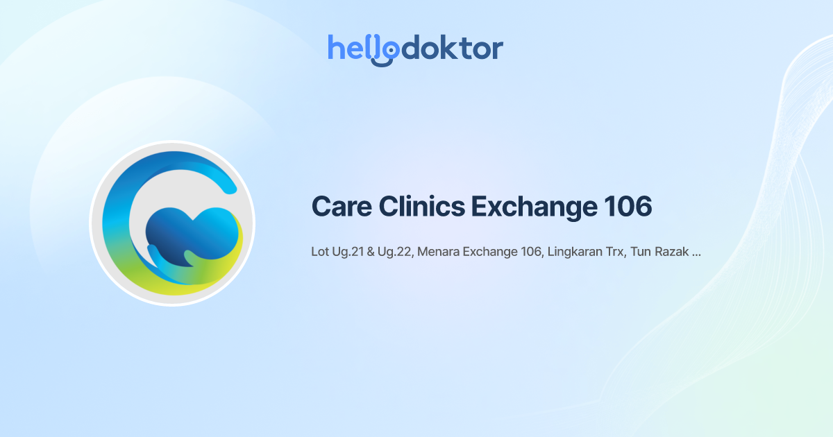 Care Clinics Exchange 106