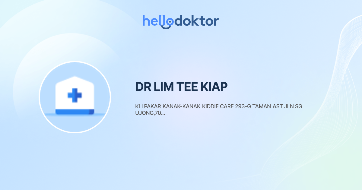 DR LIM TEE KIAP