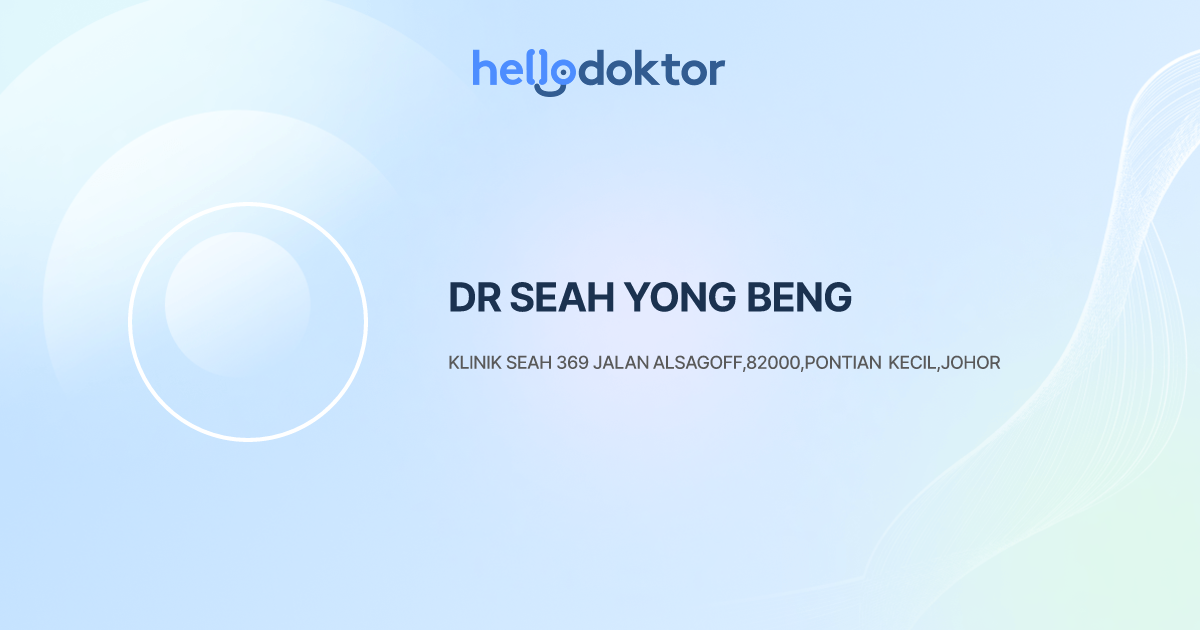 DR SEAH YONG BENG