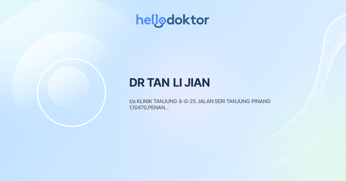 DR TAN LI JIAN