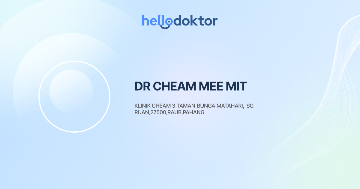 DR CHEAM MEE MIT