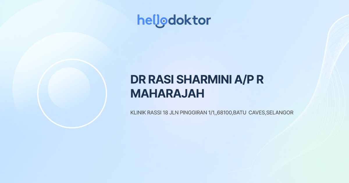 DR RASI SHARMINI A/P R MAHARAJAH